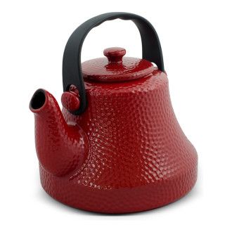 Чайник керамический Ceraflame Hammered, 1.7 л, цвет красный