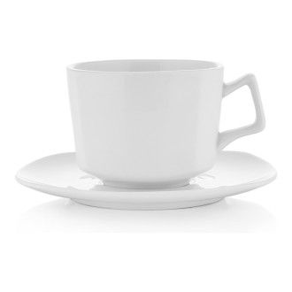Чашка с блюдцем Walmer Savanna, 0.25 л, цвет белый